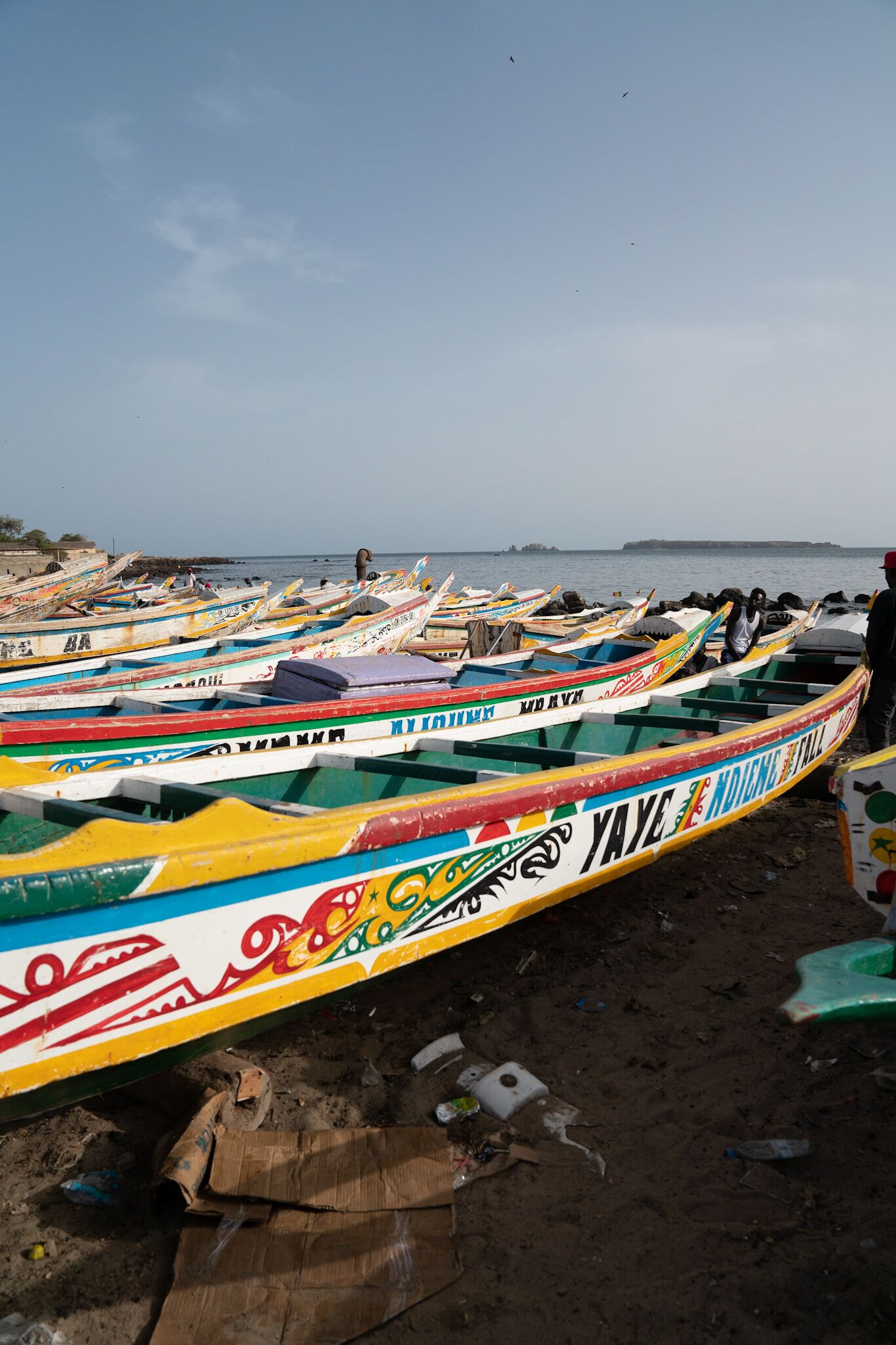 The Soumbédioune Fish Market is a place to observe life and commerce in Dakar, Senegal. It's busy and bustling, with ocean views and briny air that has the distinct smell of fish.  Come on a Saturday afternoon when things are in full swing. Be respectful when taking photographs however and make sure you ask vendors if it's okay to capture them or their wares on film before you snap.
