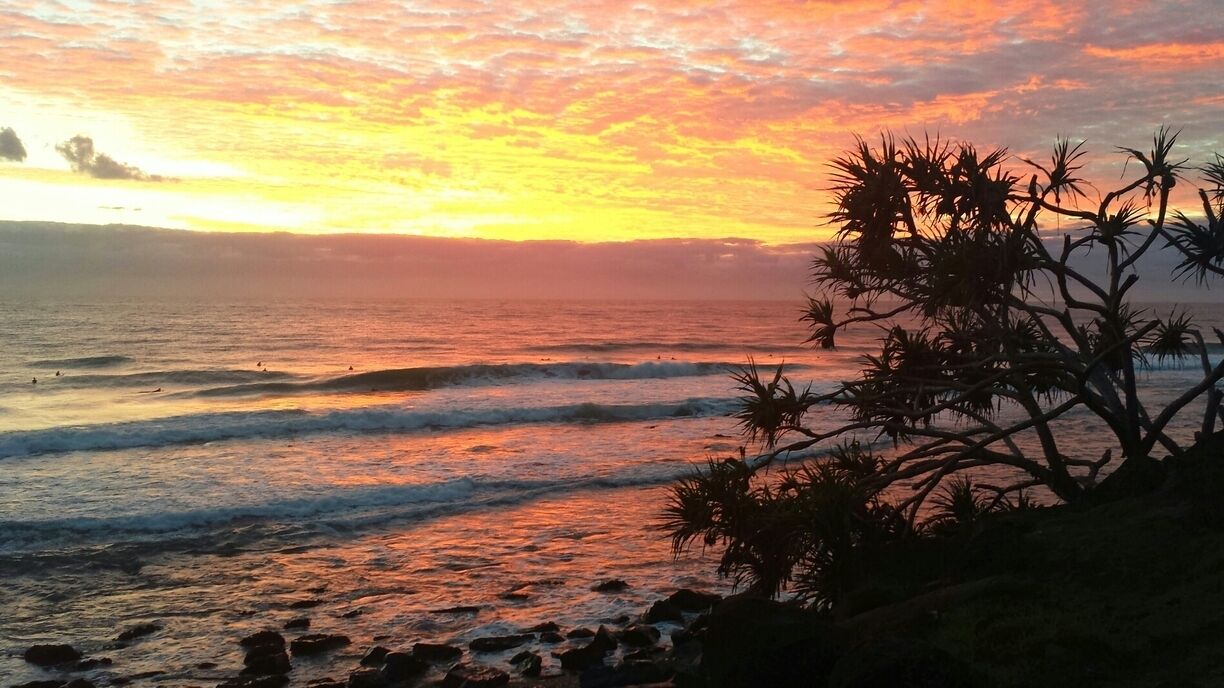 One of the best places to see the sunrise on the Gold Coast in Queensland is at Burleigh Heads