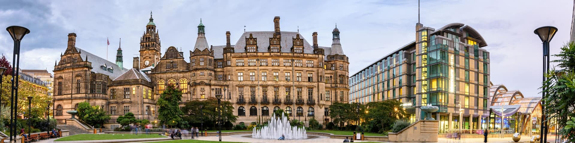 Peace Garden Town Hall Sheffield UK