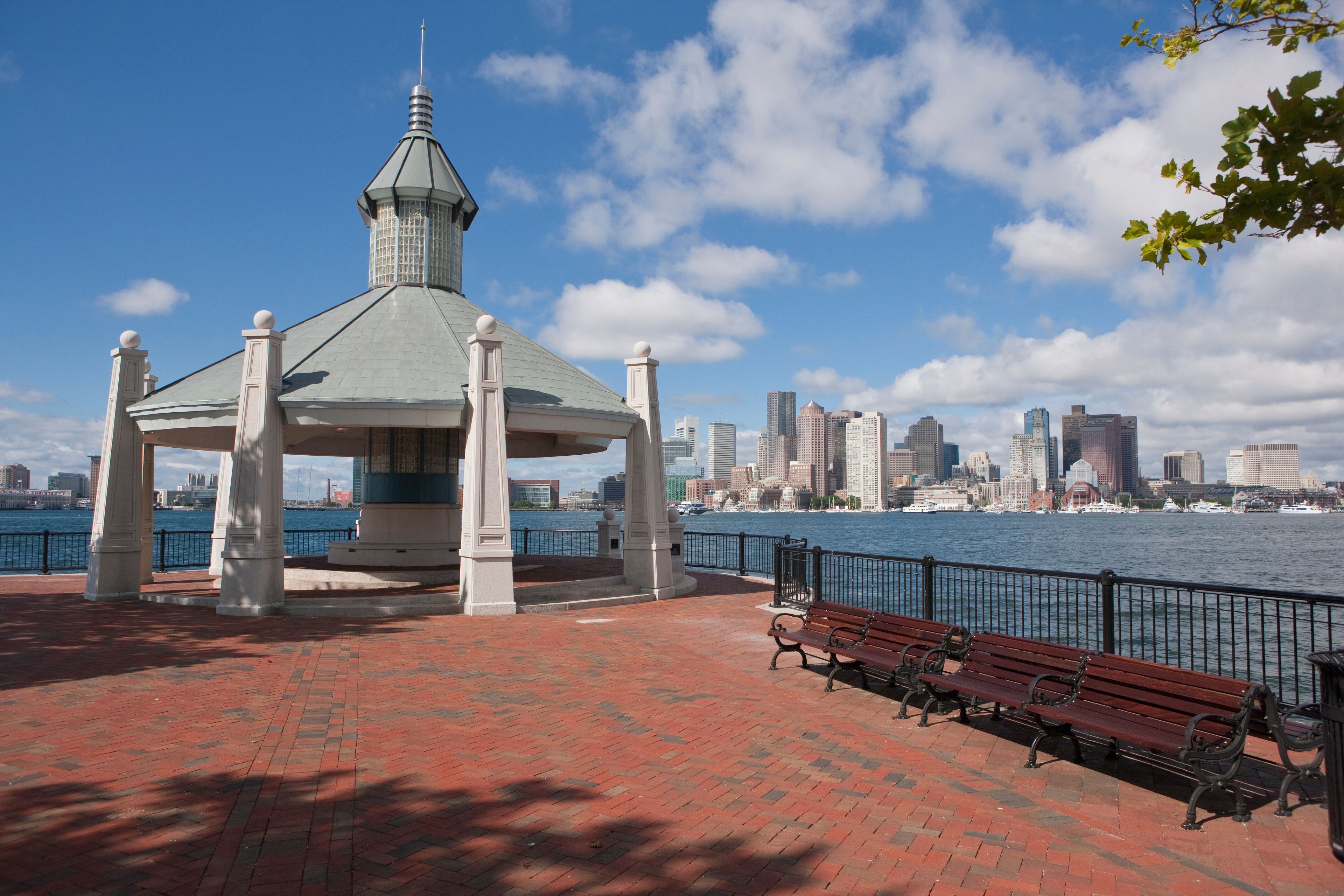 Pavilion at a harbor, Boston Harbor, East Boston