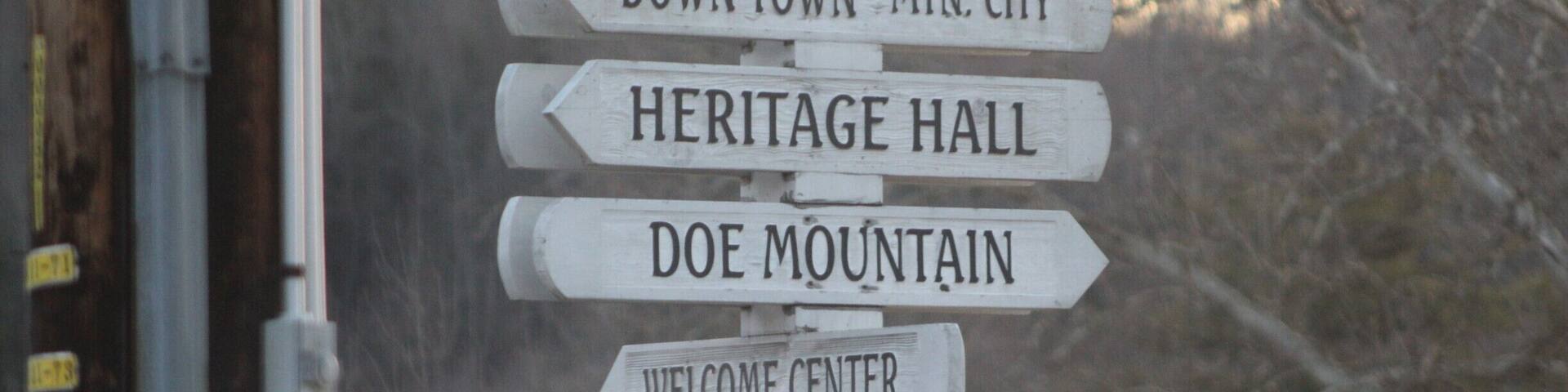 This was probably the most framing that I put into a photograph, and I realized that as I took the picture. I wanted to capture Mountain City, TN in a different way, other than just the beautiful mountains or the gristmill. This photo of all the arrowed signs facing different directions within the city signifies not only what the city has to offer, but the rich history and diversity. Each part of the sign can tell its own story to Mountain City. For example, Doe Mountain is full of recreation and beautiful landscapes, while you can find more history at Heritage Hall, which is a 1923 former high school auditorium. And keeping with the contrasting theme of new while preserving the old Appalachia, compare the Trade Gristmill to the Welcome Center. The Trade Gristmill has been around since 1802 and is one of the first working gristmills in the Johnston County Area. Compare that to a place like the Mountain City Welcome Center, which a spot designed to inform tourists about all the area has to offer such as the gristmill, and you have the old Appalachia becoming part of the new. #appalachianechoes