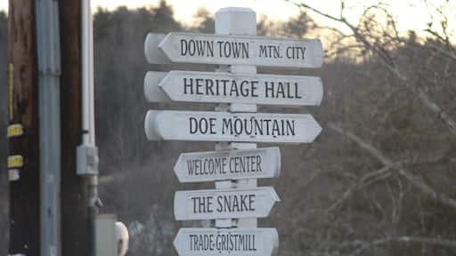 This was probably the most framing that I put into a photograph, and I realized that as I took the picture. I wanted to capture Mountain City, TN in a different way, other than just the beautiful mountains or the gristmill. This photo of all the arrowed signs facing different directions within the city signifies not only what the city has to offer, but the rich history and diversity. Each part of the sign can tell its own story to Mountain City. For example, Doe Mountain is full of recreation and beautiful landscapes, while you can find more history at Heritage Hall, which is a 1923 former high school auditorium. And keeping with the contrasting theme of new while preserving the old Appalachia, compare the Trade Gristmill to the Welcome Center. The Trade Gristmill has been around since 1802 and is one of the first working gristmills in the Johnston County Area. Compare that to a place like the Mountain City Welcome Center, which a spot designed to inform tourists about all the area has to offer such as the gristmill, and you have the old Appalachia becoming part of the new. #appalachianechoes