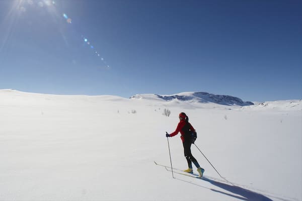 Geilo das einen Langlauf und Schnee