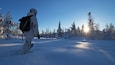 Geilo showing snow shoeing, snow and a sunset