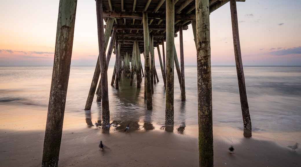 Virginia Beach showing a sunset and general coastal views