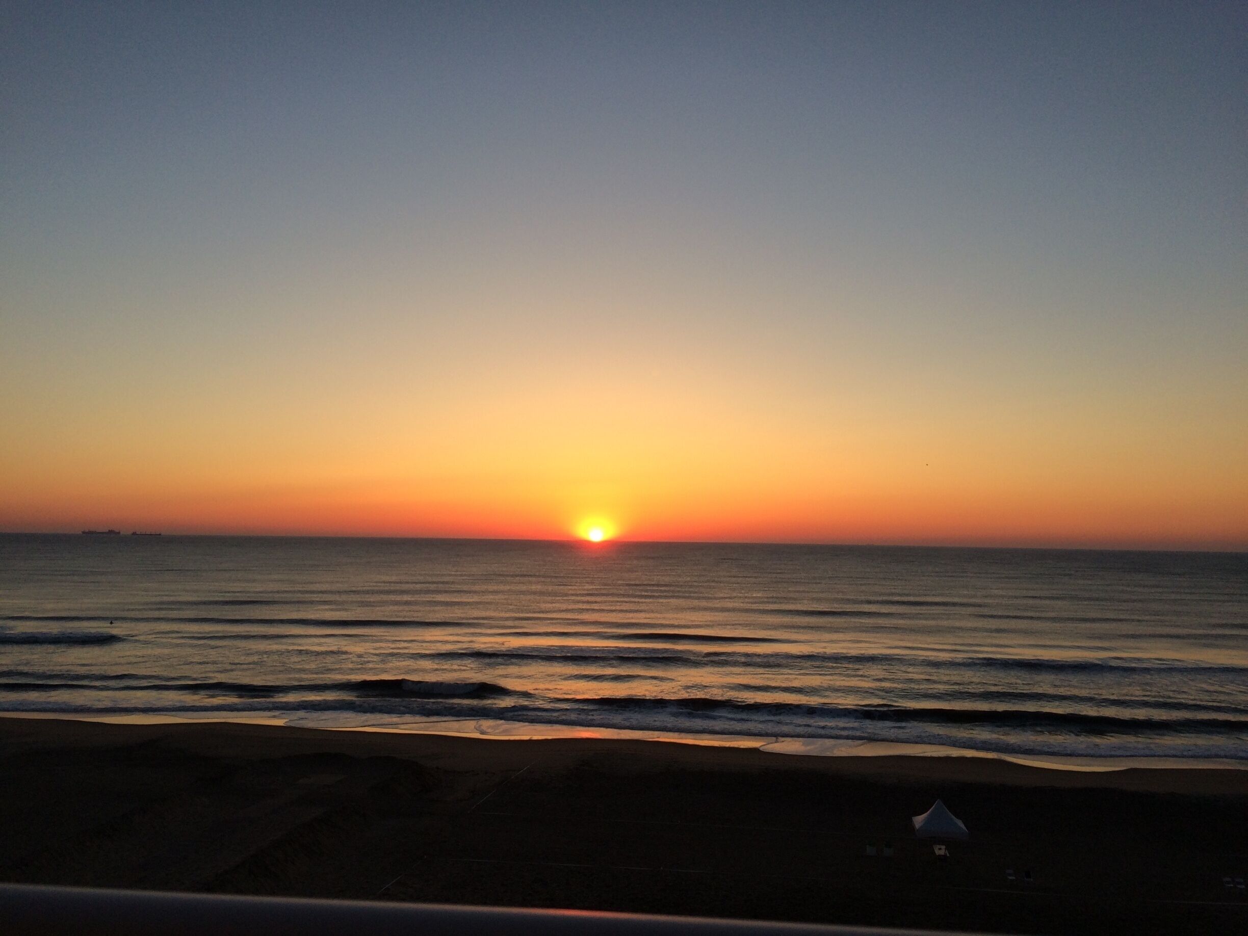 Va beach of waterfront. This was from about the 4th fl of hotel.