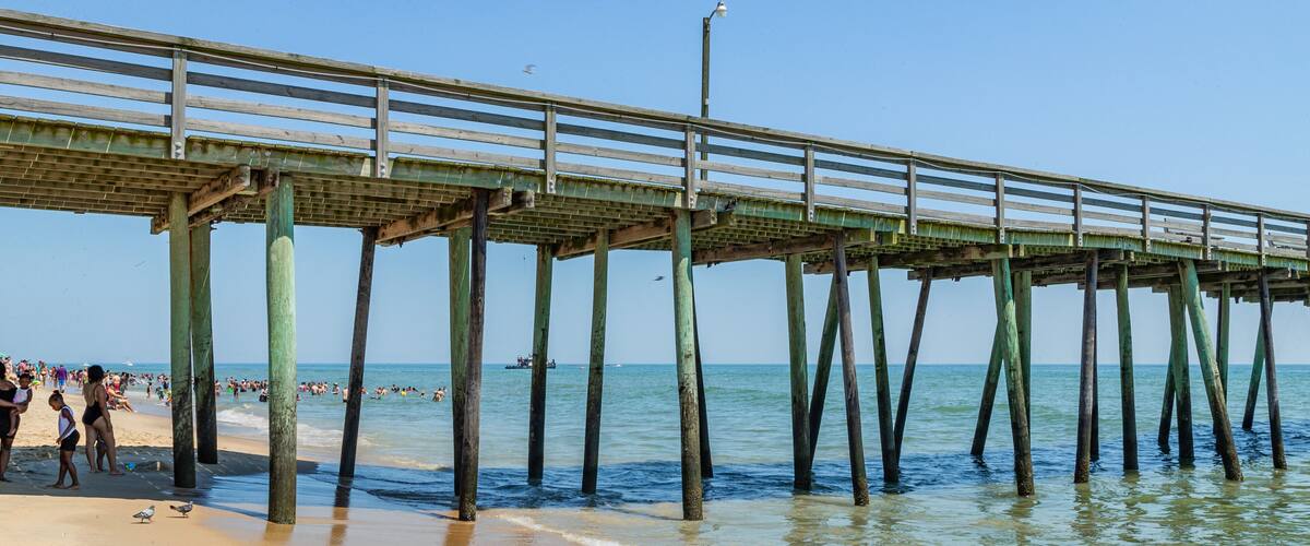 Virginia Beach showing a beach and general coastal views