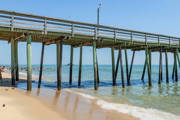 Virginia Beach showing a beach and general coastal views