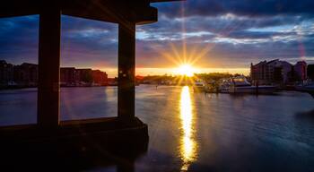 Susnset at Rudee Inlet, Virginia Beach, Va.
