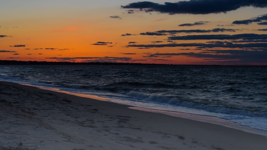 Sunset over Lynnhaven Beach