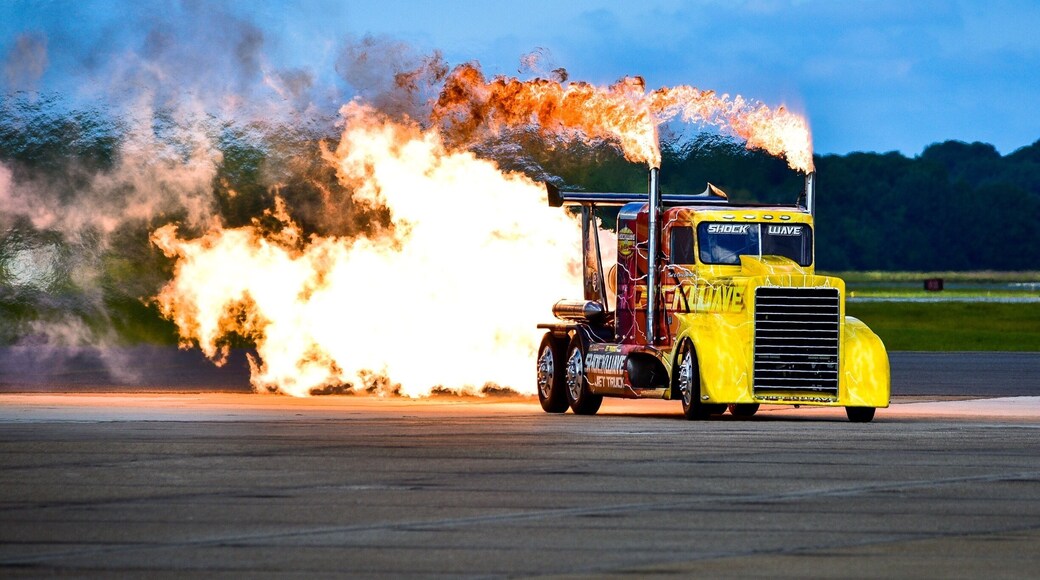 The Shockwave jet truck, a 60,000 hp beast that can get up to 376 mph!