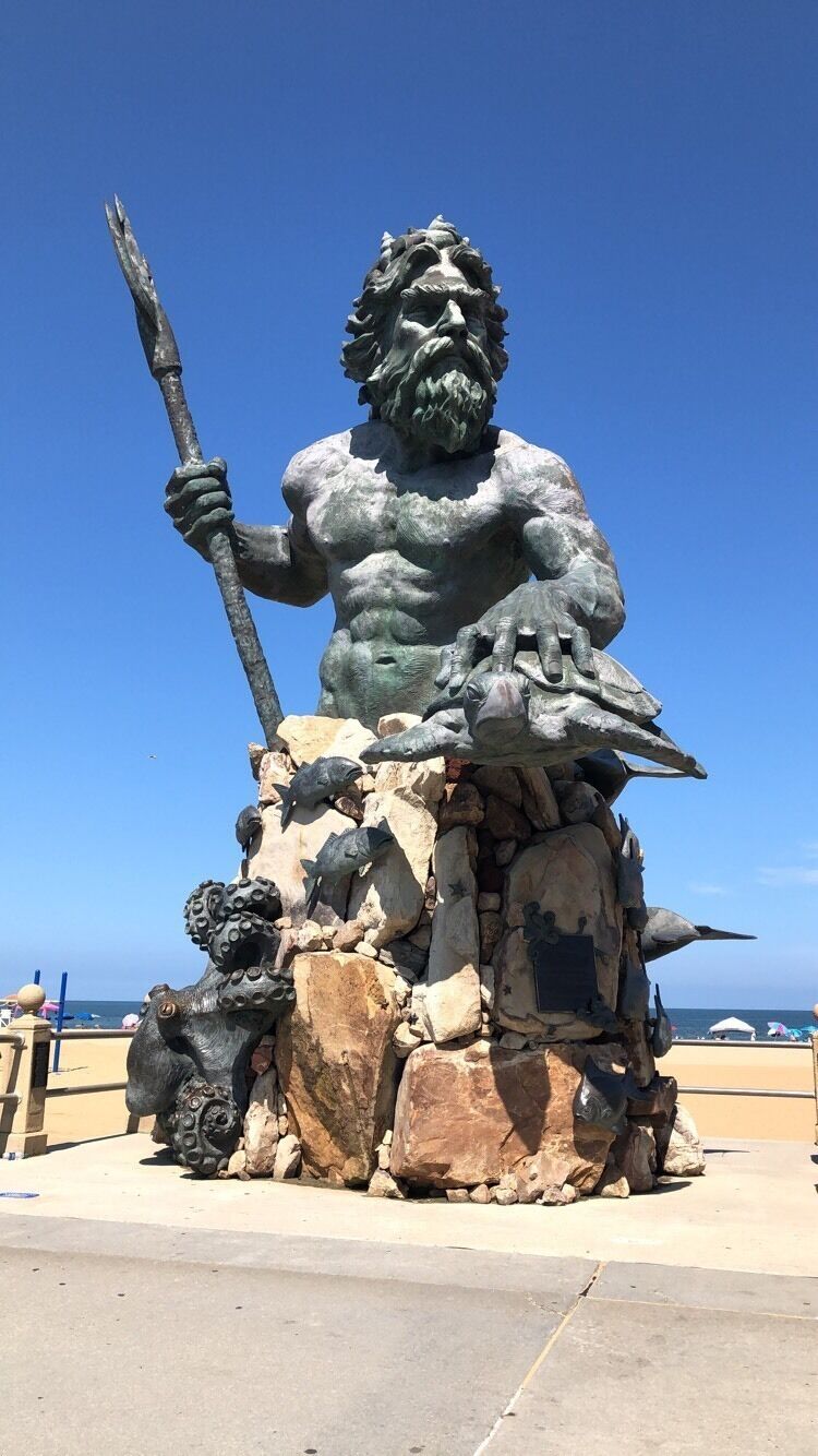 King Neptune Statue in Virginia Beach