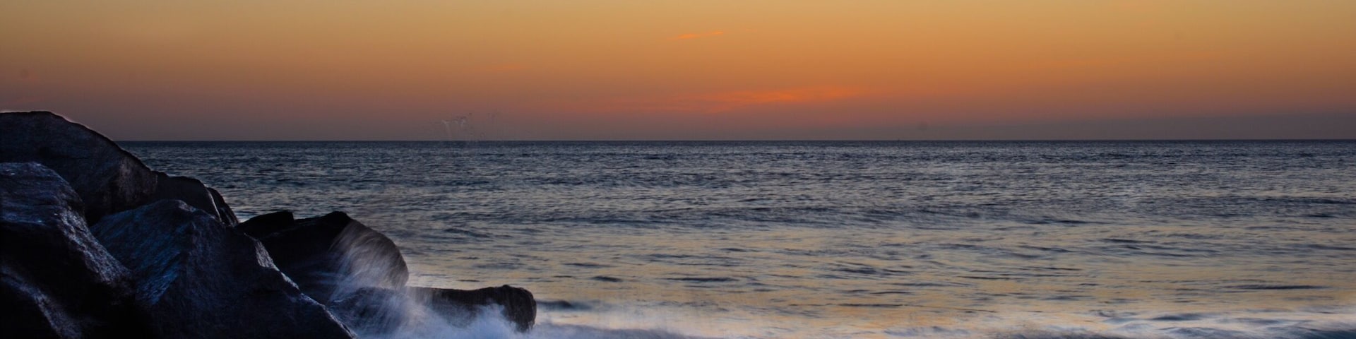 Sunrise at Cape Henry. This stretch of beach is only accessible to Military members and their dependents.