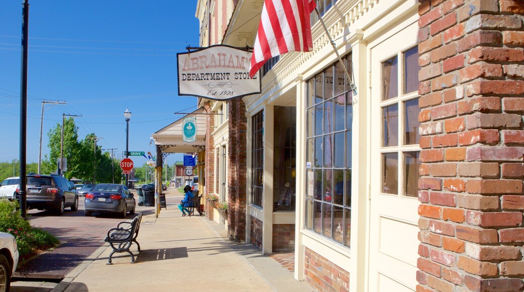 Vicksburg mostrando uma cidade pequena ou vila