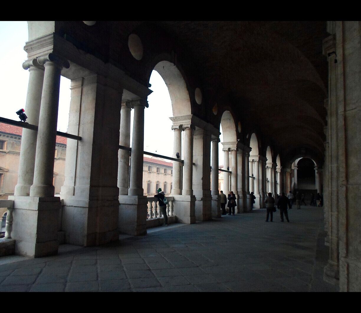 Arches of the recently restored Palladian Basilica