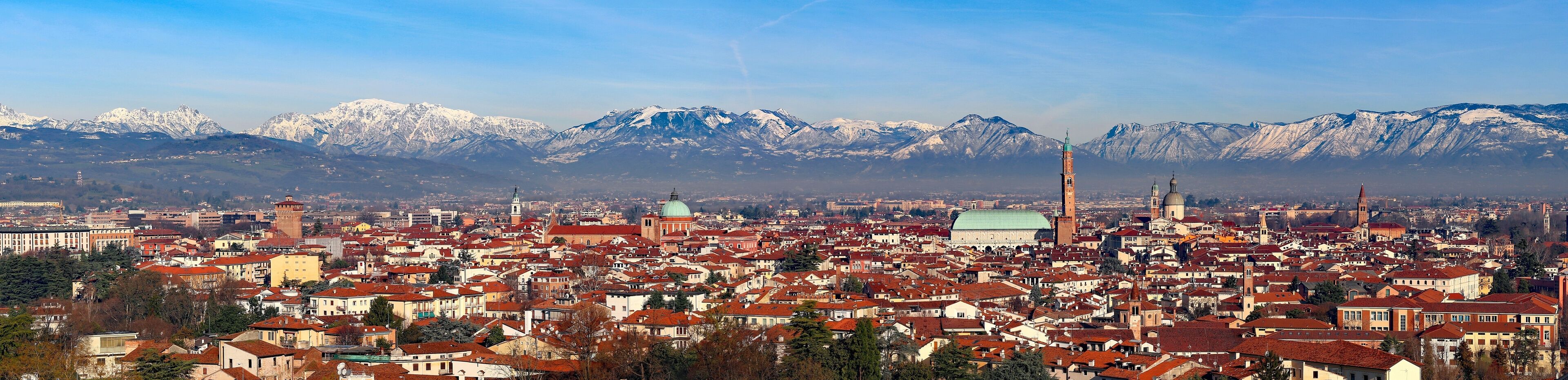 Vicenza city in Italy with Basilica Palladiana