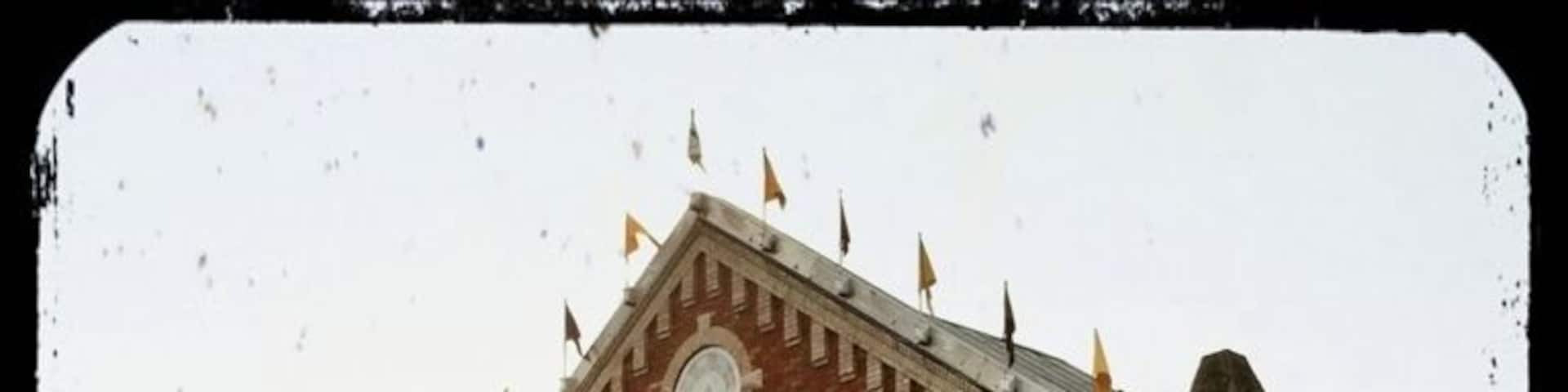 Barter Theatre, located in Abingdon, Virginia, opened on June 10, 1933, when the country was in the middle of the Great Depression. Most patrons were not able to pay the full ticket price. Robert Porterfield, founder of the theatre, offered admittance by letting the local people pay with food goods, hence the name "Barter". The original ticket price for a play was 40 cents, or the equivalent in goods. In 1946, Barter Theatre was designated the State Theatre of Virginia. Today, Barter is one of the last year-round professional resident repertory theatres remaining in the United States. -Wikipedia