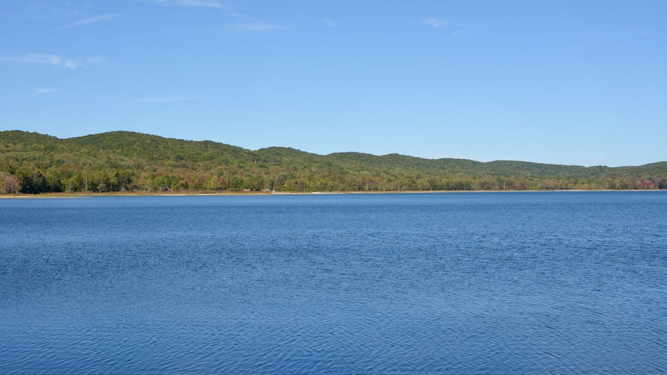 Laurel Bed Lake in Southwest Virginia. Taking in the early autumn season.