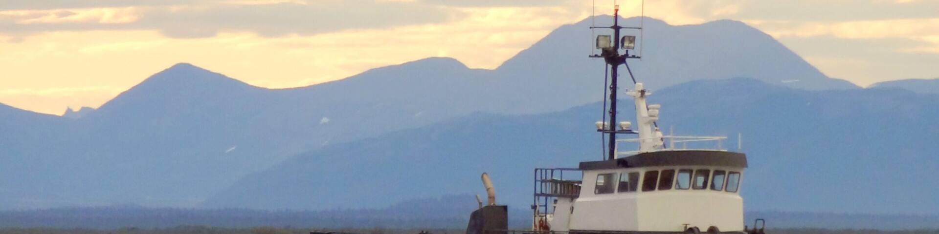 Fishing Boat in a River in Bristol Bay Alaska