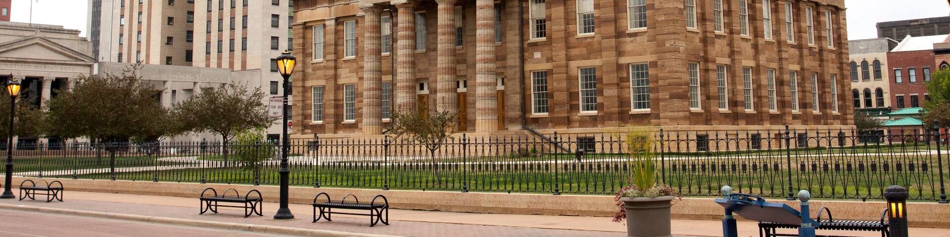 Springfield Illinois USA - Historical buildings of Abraham Lincoln first US President