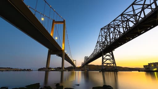 Connecting the SF Bay from sunrise to sundown #sunrise #california #bridge #bayarea