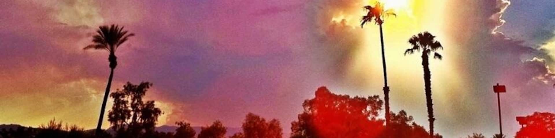 Cumulus over the desert.