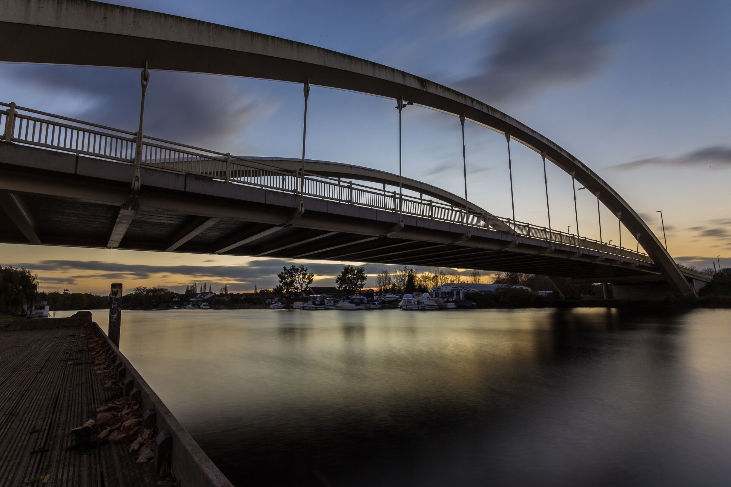 Walton Bridge at dusk