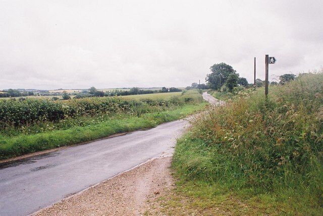 Winterborne Whitechurch: the road to Winterborne Kingston Looking south along the road that follows the River Winterborne valley down through the numerous villages which have Winterborne as a prefix.