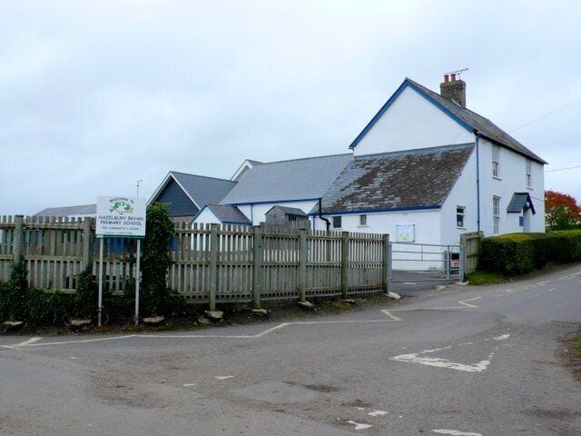 Hazelbury Bryan primary school The school is actually in Droop the part of the village where the church is.