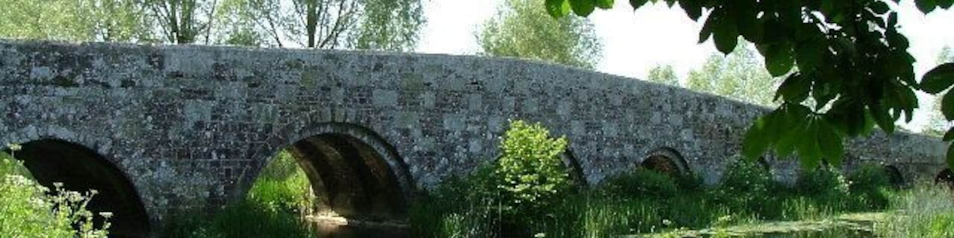 Crawford Bridge across the River Stour at Spetisbury, Dorset