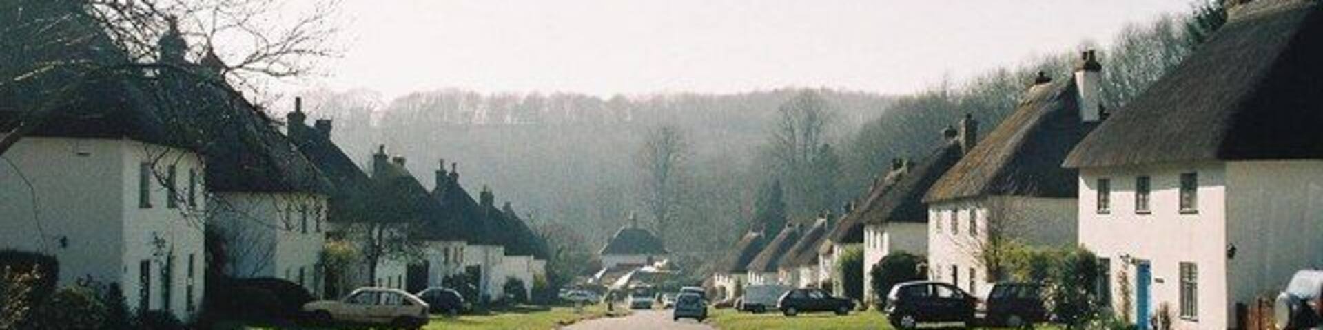 Milton Abbas: picture-postcard village The village was originally a kilometre or so to the west, but was rebuilt in 1780 when the owner of Milton House, Joseph Damer, decided he would rather have a view of a lake than a village!