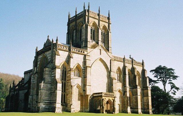 Milton Abbey: west front The abbey as seen today was built in the fourteenth and fifteenth centuries  its official name is the abbey church of St. Mary, St. Samson and St. Branwalader.