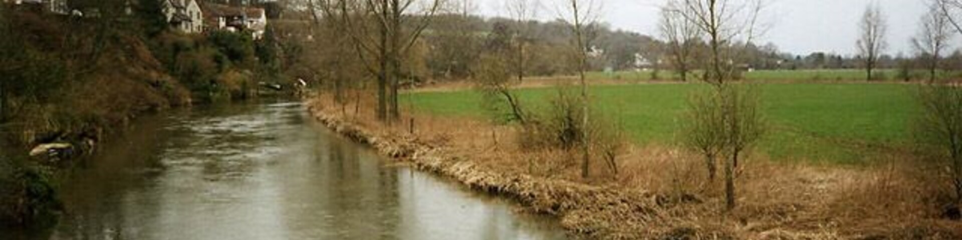 Spetisbury: river Stour. Looking upstream from Crawford Bridge