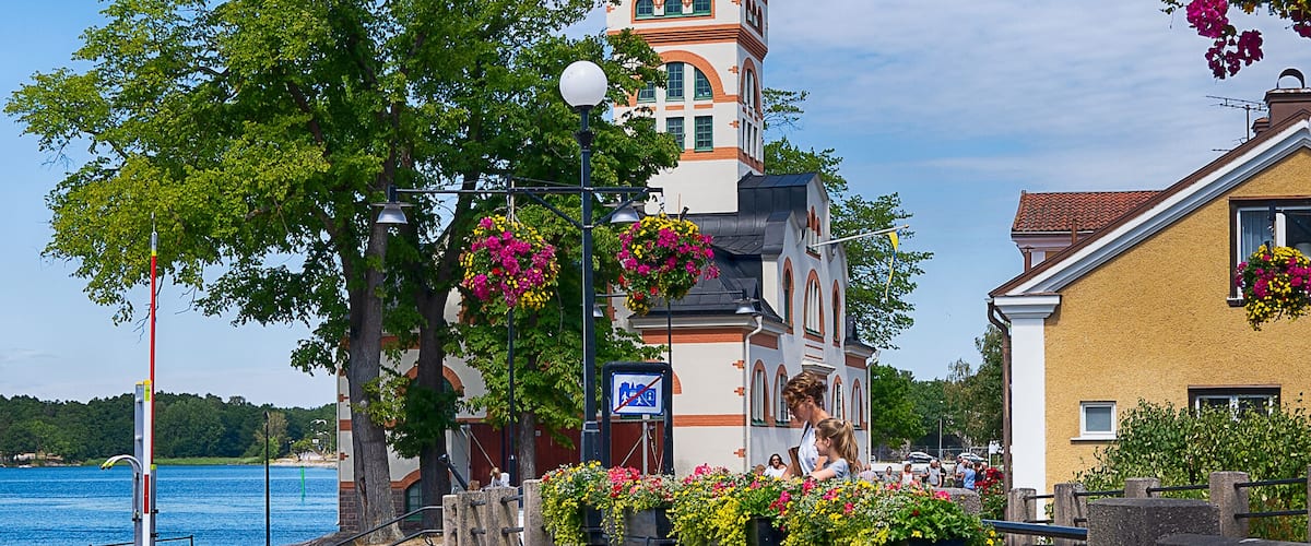 Nice coastal town on the route to stockholm
