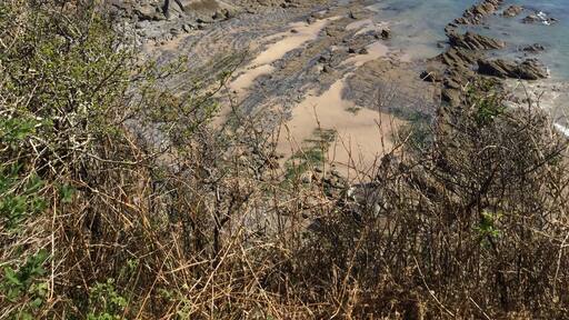 One of the beautiful beaches from the cliff coastal path Tenby - South Wales