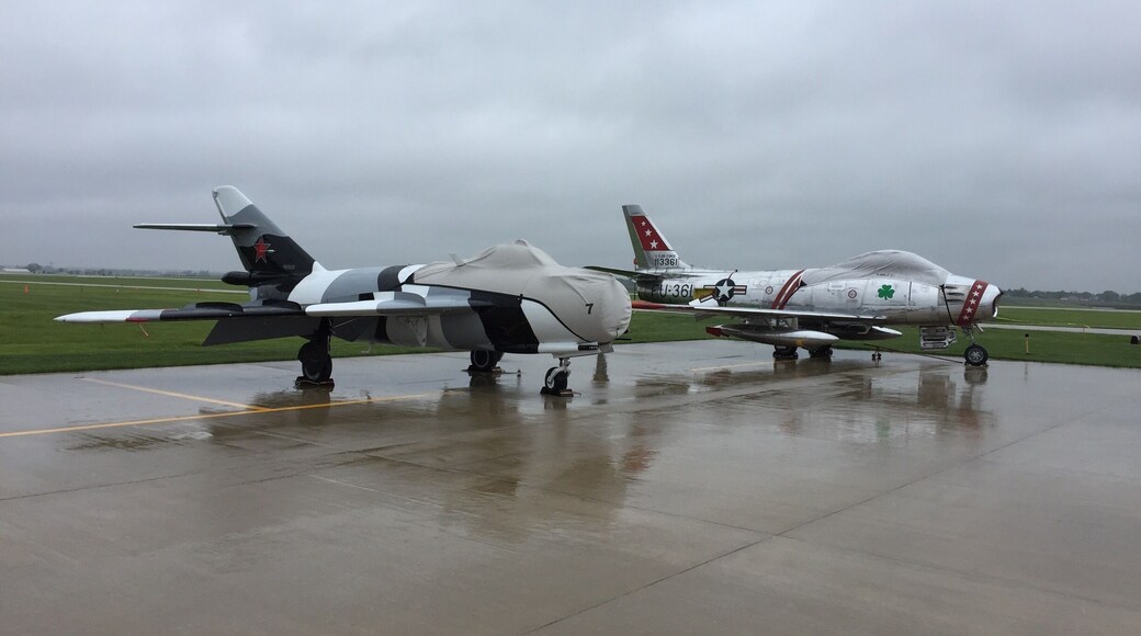 Taken at the 2nd Annual Avenger Gathering. Two Korean War fighters, F-86 and MIG 17.