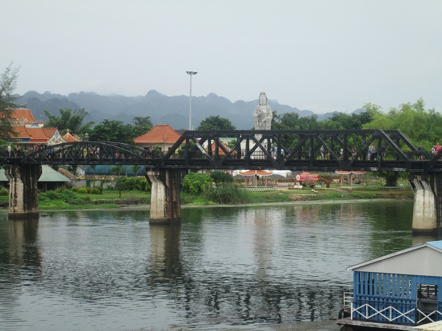A sad but historically great trip to the infamous death railway built by prisoners for the Japanese . Although not the real bridge you can ride the train from out in the jungle over the bridge visit the cemetery and the museum .
please don't get photos with any animals there all drugged by there captures .