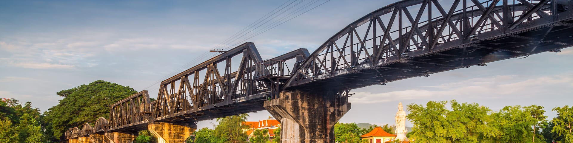 Bridge River Kwai, Kanchanaburi, Thailand.