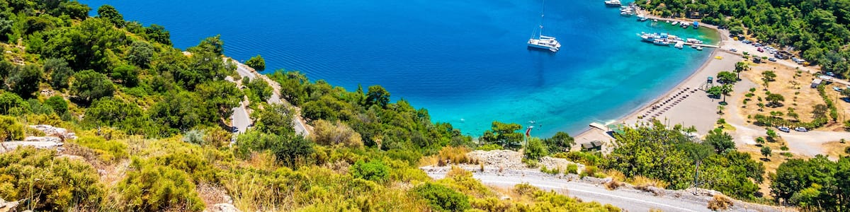Sarsala Bay in Dalaman Town of Turkey