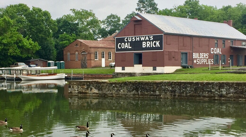 C & O Canal in Williamsport, MD. 185 miles in total dug by hand in the 17th century connecting Washington DC to Cumberland, MD. It was used for the transportation of material and products. It was replaced, almost before it was completed, by the railroads.