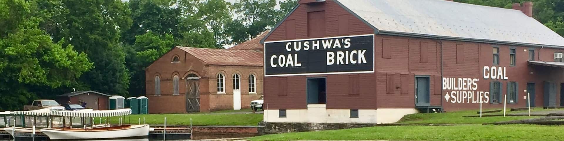 C & O Canal in Williamsport, MD. 185 miles in total dug by hand in the 17th century connecting Washington DC to Cumberland, MD. It was used for the transportation of material and products. It was replaced, almost before it was completed, by the railroads.