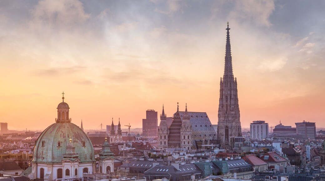 Vienna Skyline with St. Stephen's Cathedral, Vienna, Austria