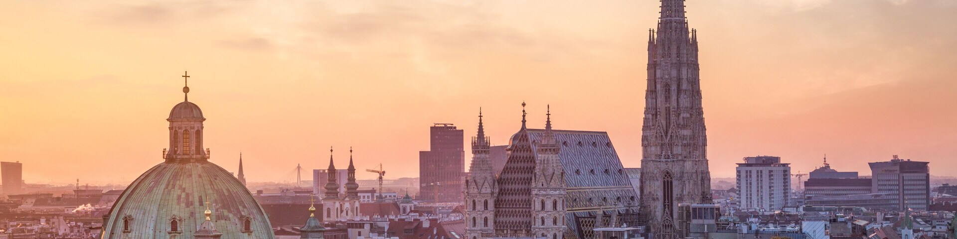 Vienna Skyline with St. Stephen's Cathedral, Vienna, Austria
