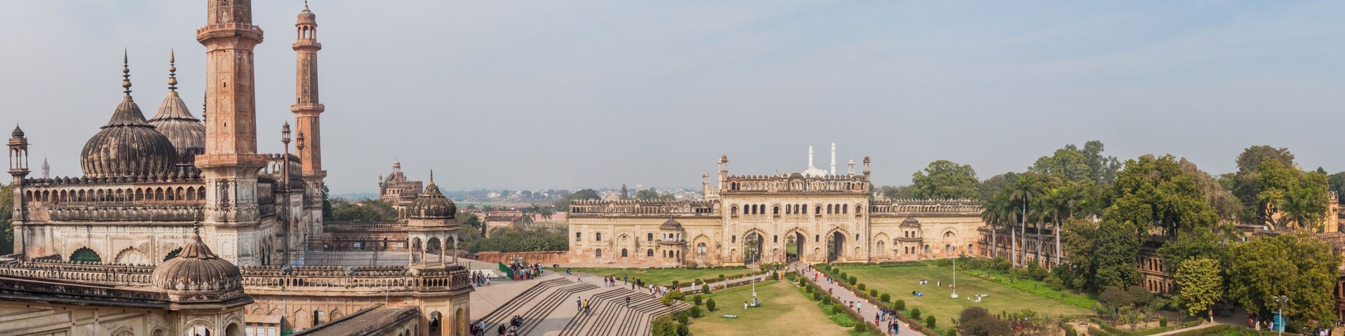 LUCKNOW, INDIA - FEBRUARY 3, 2017: Asfi mosque at Bara Imambara complex in Lucknow, Uttar Pradesh state, India