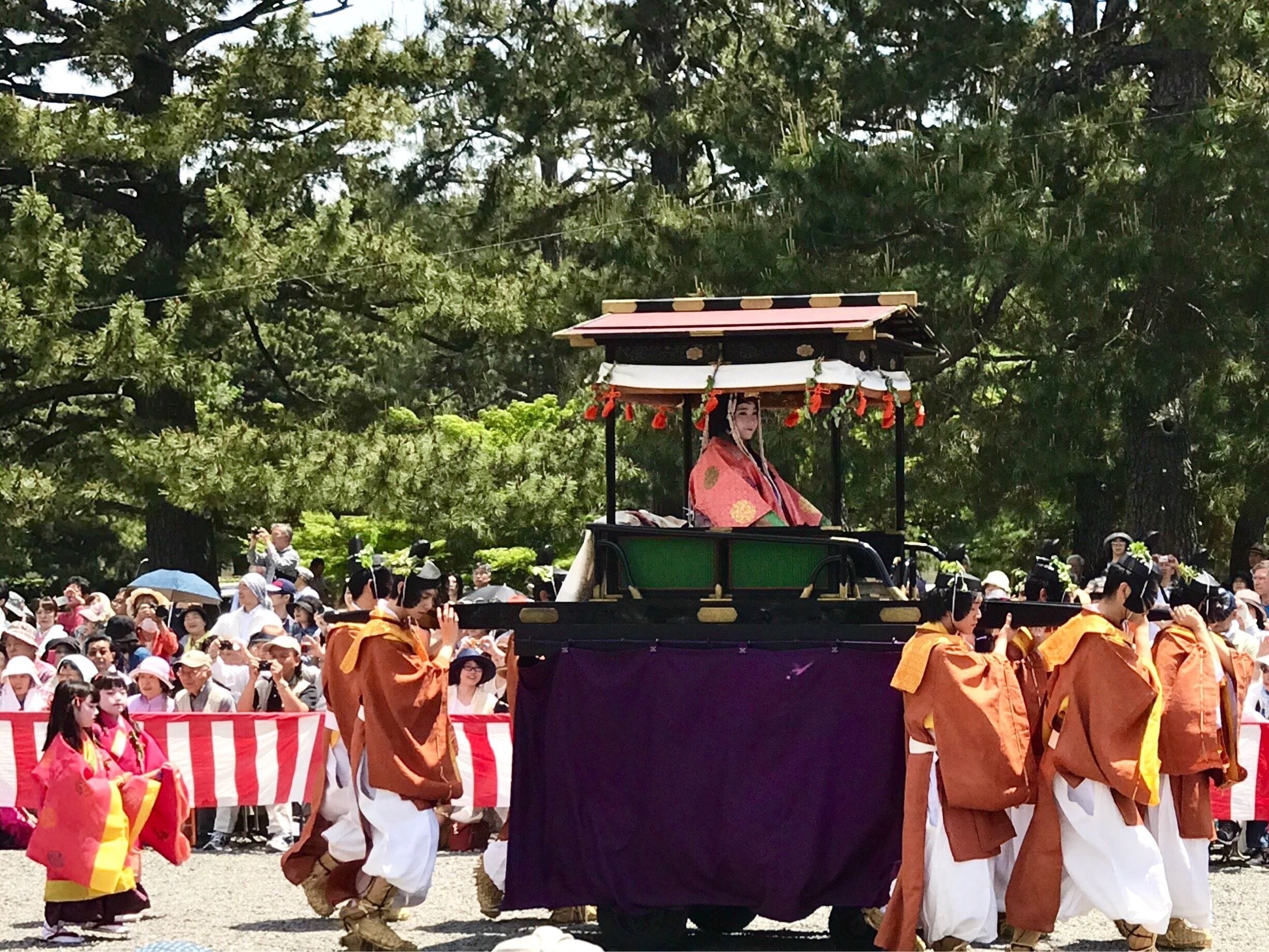 Saio was traditionally a princess or member of the imperial family who was chosen to serve as a high priestess of Kamo shrine. In modern days, an unmarried girl would be chosen every year and will undergoes purification ceremonies before May 15, the day of procession and festival.

#ontheroad