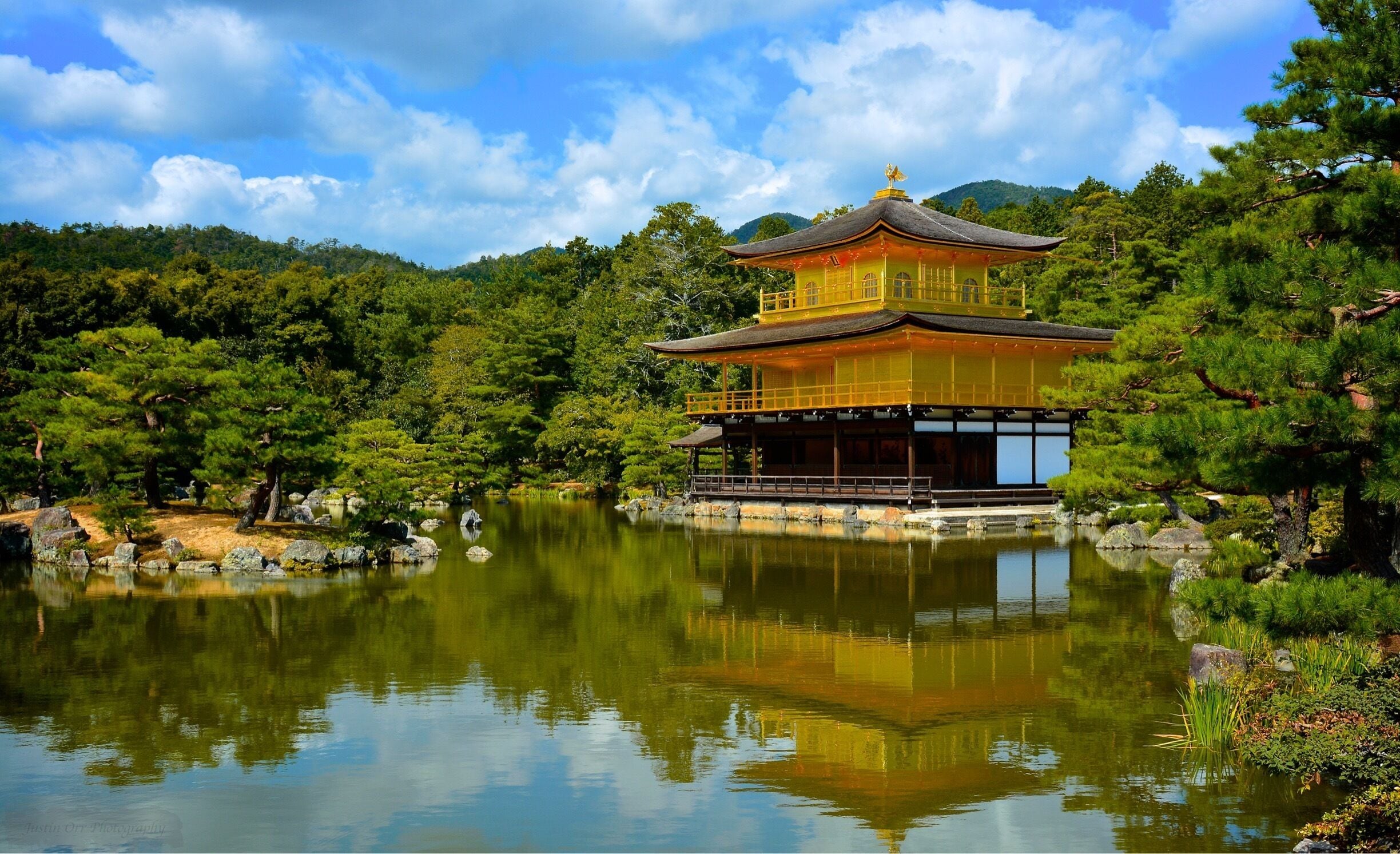 Kinkaku-Ji, the Golden Pavilion, in Kyoto, Japan. 