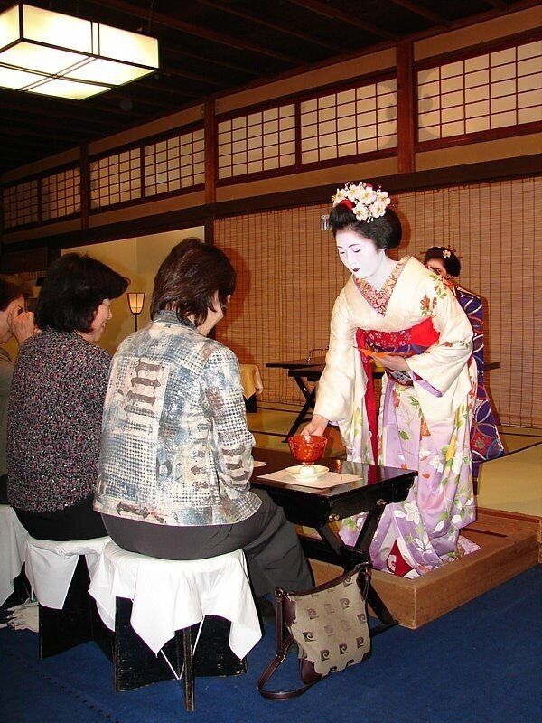 In reality, the tea ceremony at Gion Corner is good for a first time experience. I don't recall the tea as exceptional nor the pastry. Perhaps because I was too engrossed in taking photos of the two pretty geishas!!!

Places to go for Japanese tea ceremony:
http://www.insidekyoto.com/kyoto-tea-ceremony
http://en.japantravel.com/view/tea-ceremony-in-kyoto

