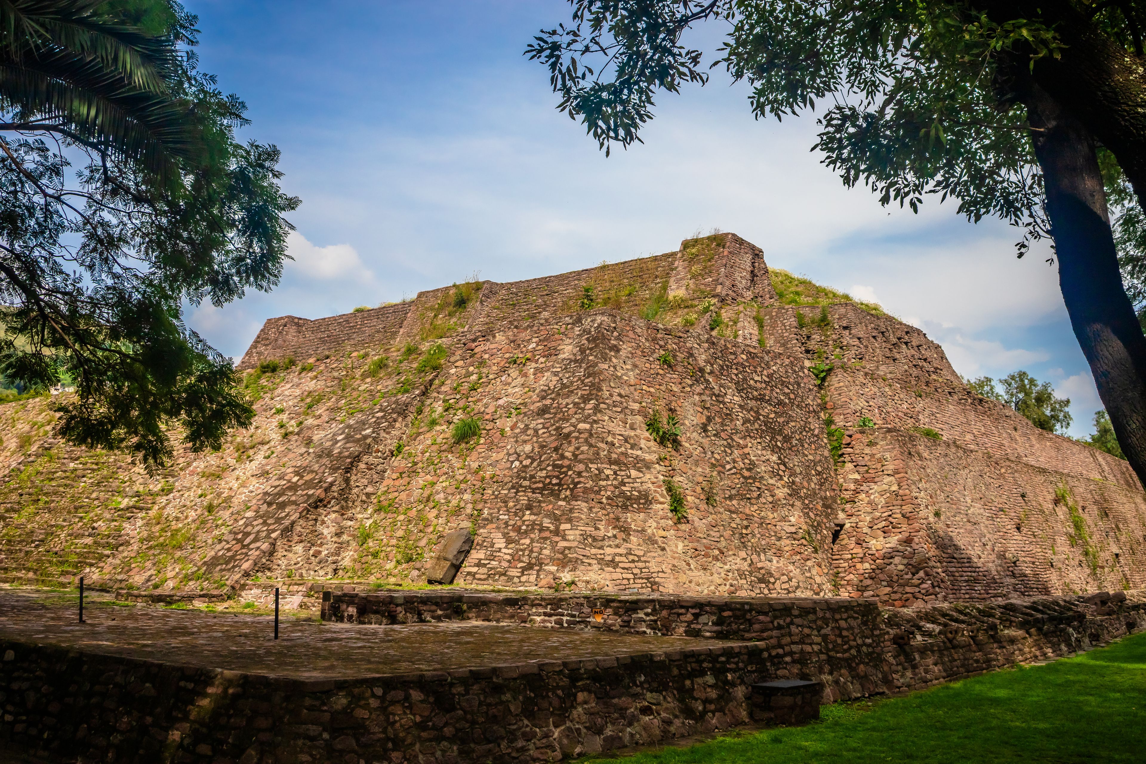 Archaeological zone and pyramid of Tenayuca, in Tlalnepantla state of Mexico