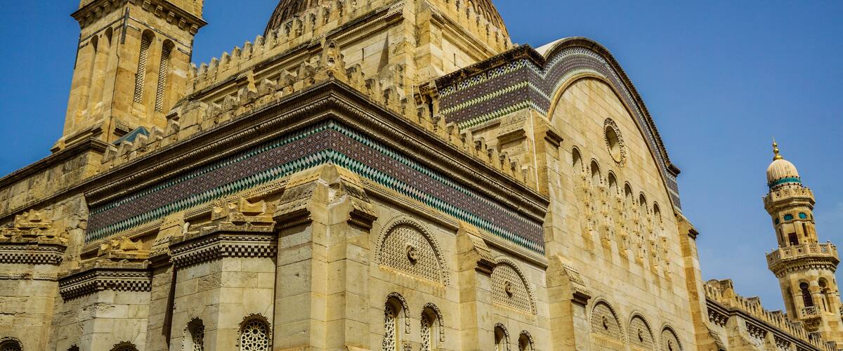 Ketchaoua Mosque in the historic Casbah of Algiers, Algeria - Ottoman and Byzantine architectural heritage.