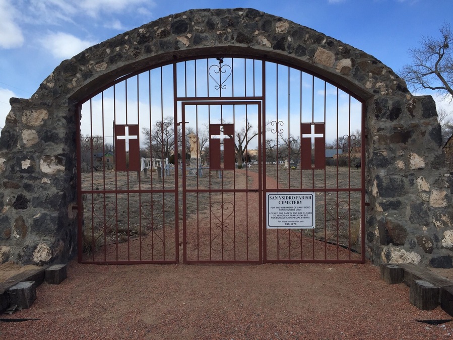 San Ysidro, the patron saint of farming, is the namesake of this cemetery and church as well as the next-door Casa San Ysidro - a living history museum that depicts life in 19th century New Mexico.